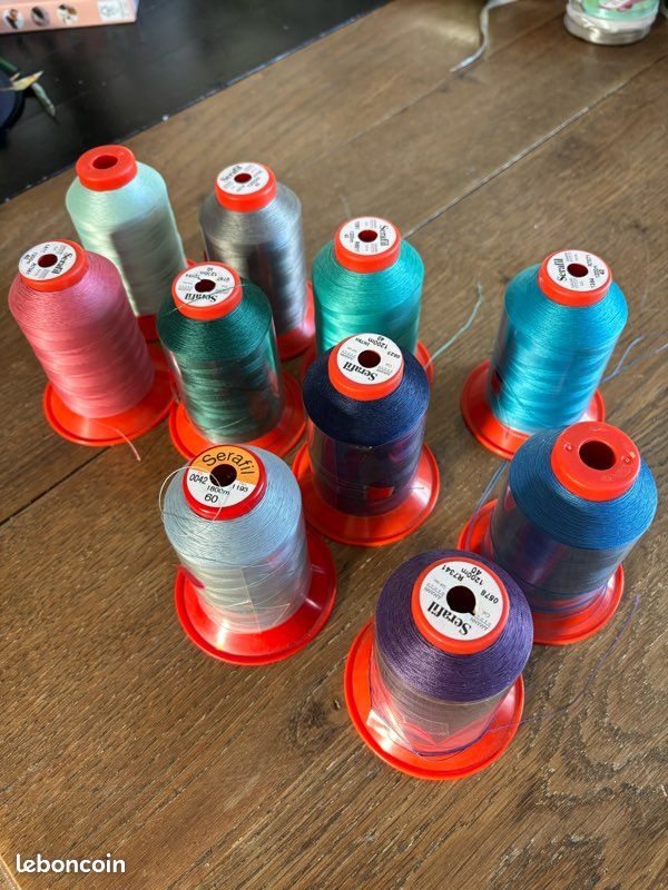 Fil Ciré Pour Couture Cuir Et DIY - 0,8 Mm, 78 M - 12 Couleurs Au Choix (Rouge)
