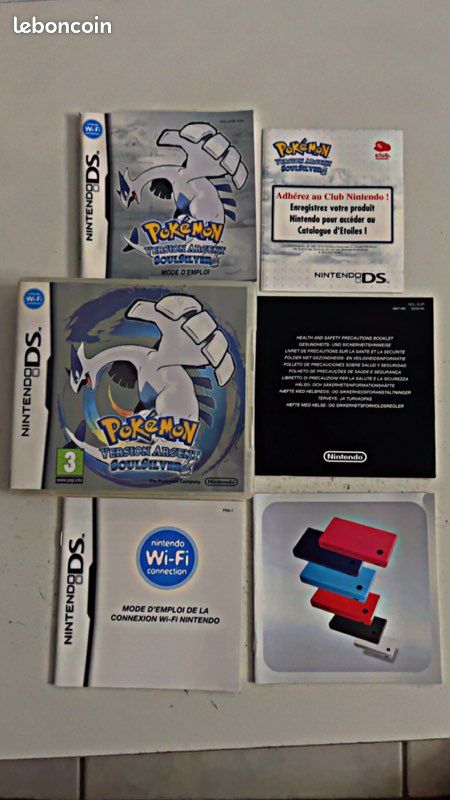 Pochette / Boîtier Pokémon Version Argent – Nintendo DS – Sans le jeu (image 1)