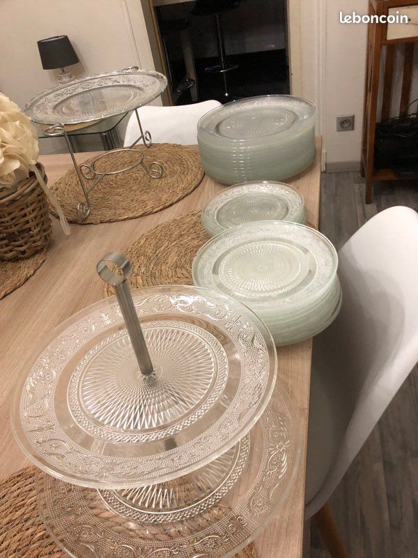 Lots service vaisselle en verre (image 1)