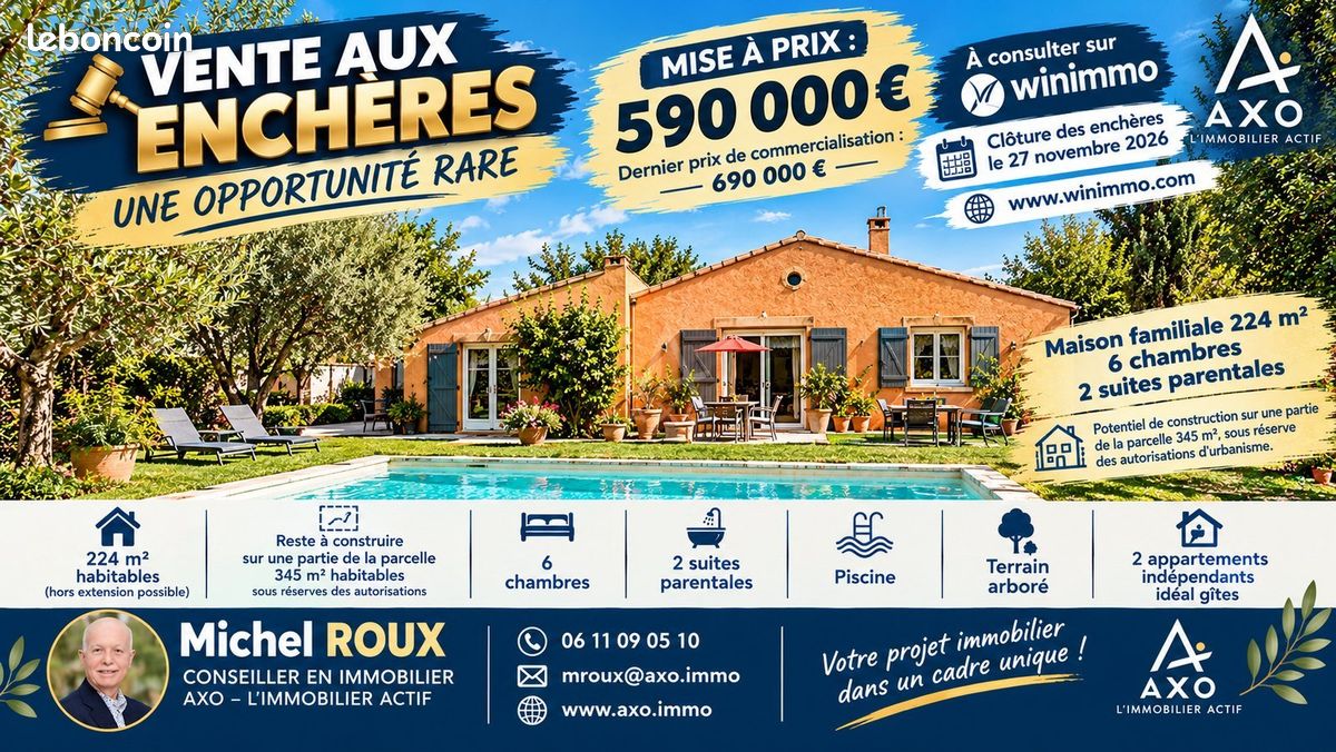 Maison 9 pièces 224 m² · à Marseille · 224 m² · 590 000 €