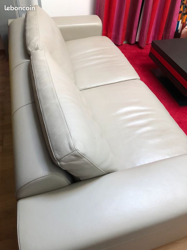 Canapé et fauteuil cuir Roche Bobois (image 2)