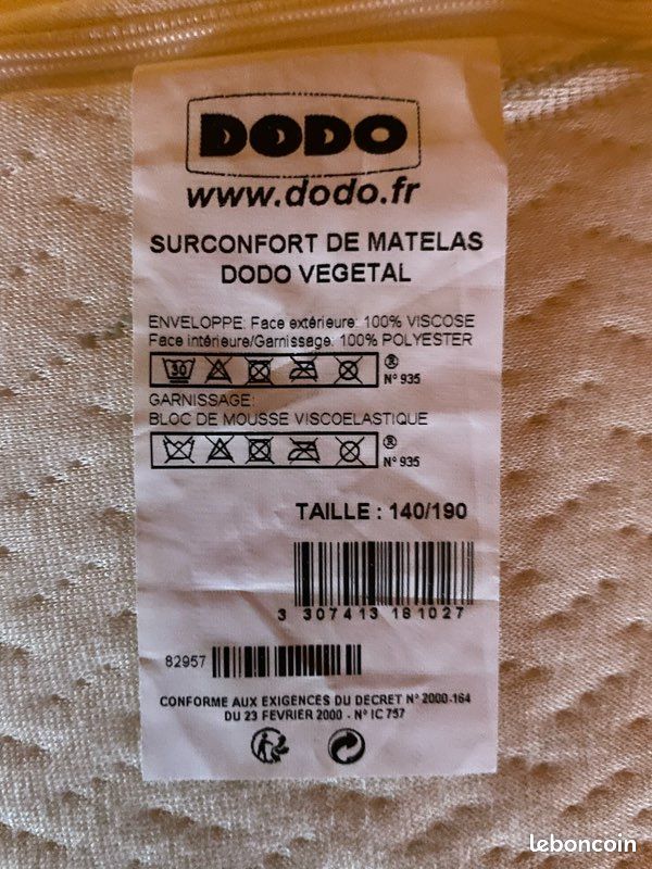 Sûr-matelas de marque Dodo (image 2)
