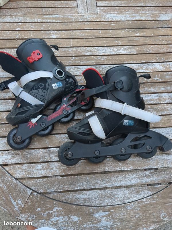 Roller enfant taille réglable 34 à 36 (image 1)