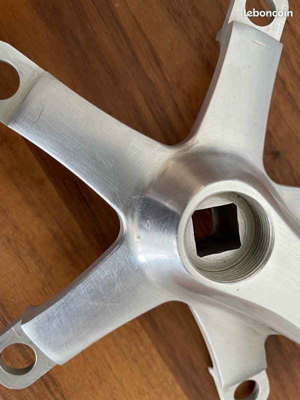 Pédalier argent Shimano 600EX FC-6207 1984 52/42 x 170 mm avec bouchons