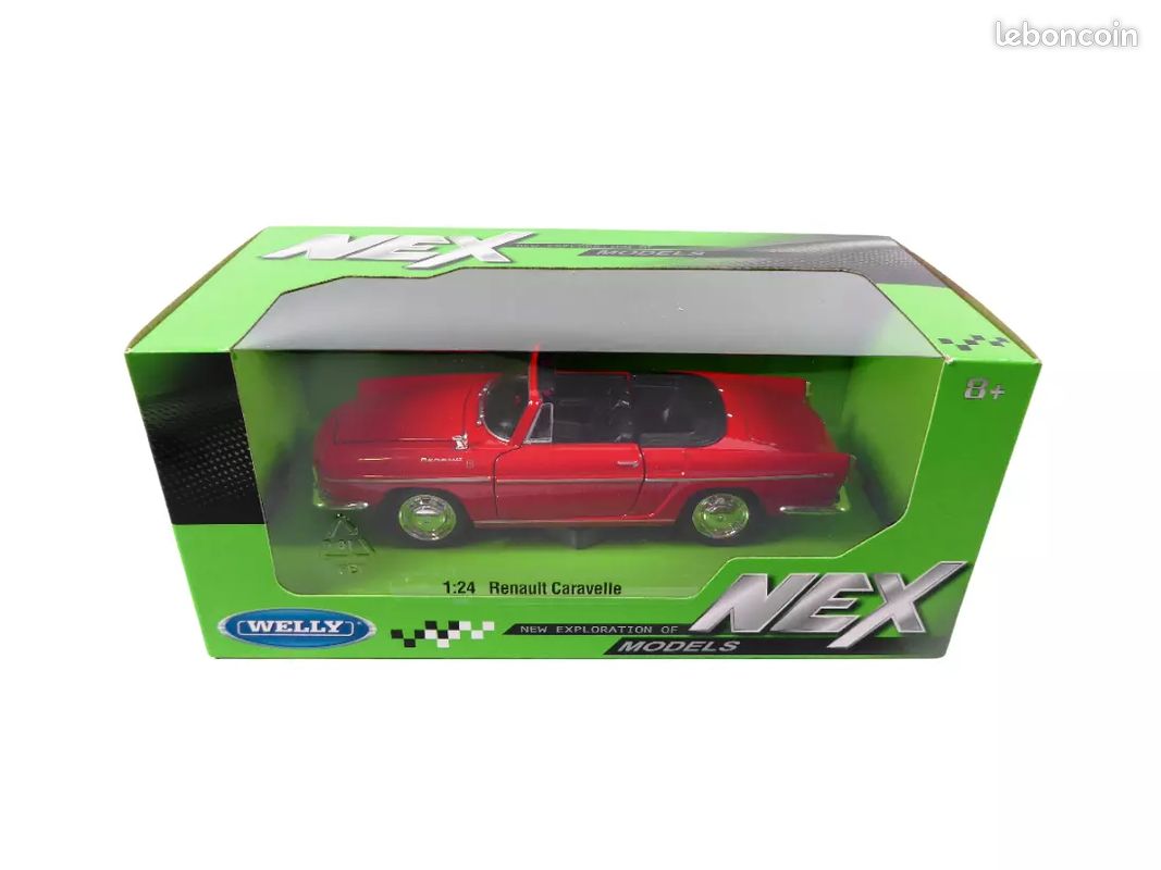 Voiture Miniature Renault CARAVELLE Floride Cabriolet 1/24 - Welly 24068C - Modèle De Collection