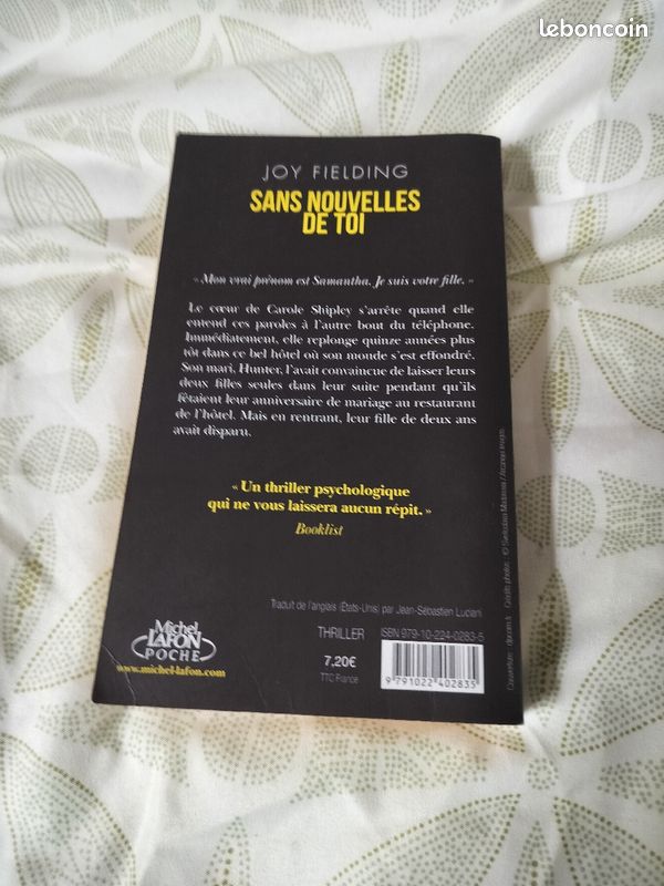 Thriller psychologique Sans nouvelles de toi de Joy Fielding (image 2)