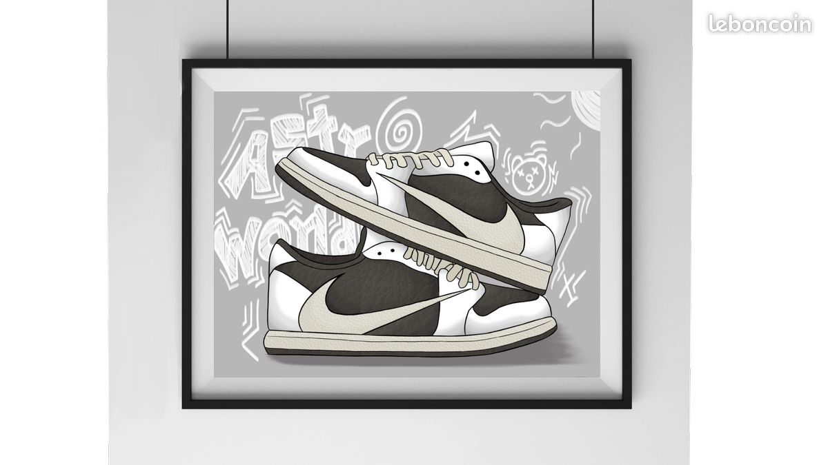 Art Jordan Travis Scott Drawing Jordan Travis Scott Low Reverse