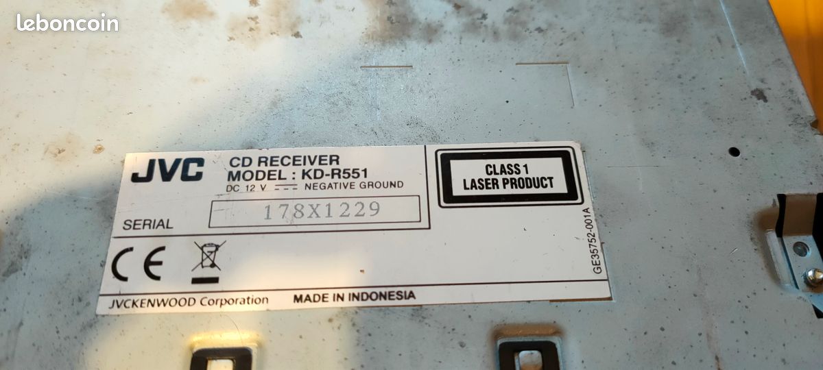 Autoradio/CD/USB/Aux JVC (image 3)