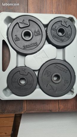 Ensemble D'haltères Flo 360 20 Lb (2x10 Lb) – Gris, Néoprène – Neuf