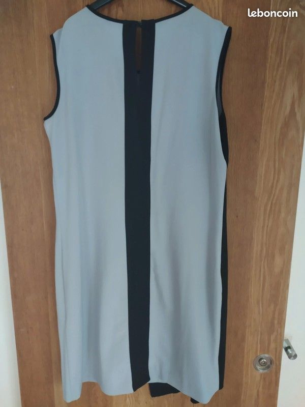 Robe Hanoï bicolore grise et noire Tanaïs taille 42 (image 2)