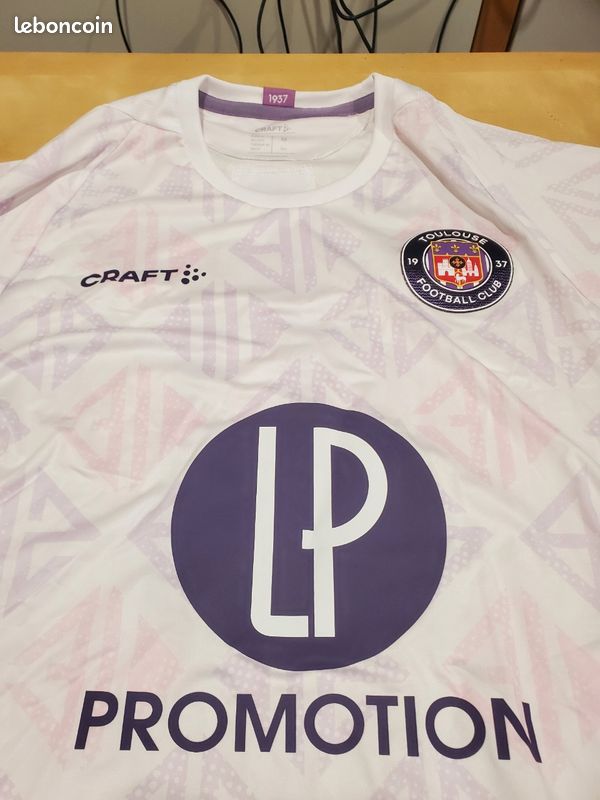 Maillot FC Toulouse Téfécé Domicile 2019-2020, Taille L, Homme, Neuf Sans étiquette