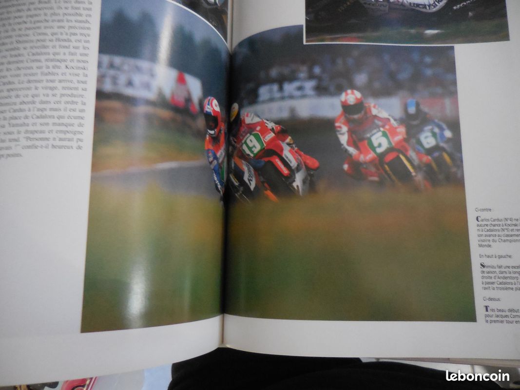 Grand livre des prix motos 1990/1991 et le poster de christian sarron, tbeg d'epoque soigne (image 7)