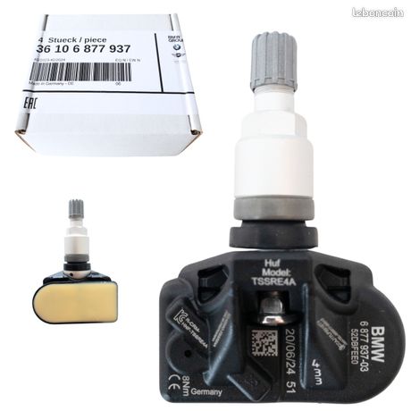 Electronicx RDKS TPMS Lot De 4 Capteurs De Pression Des Pneus Valve Métallique Noir Convient Pour 1, 2, 3, 4, I3, I8, M2, M3