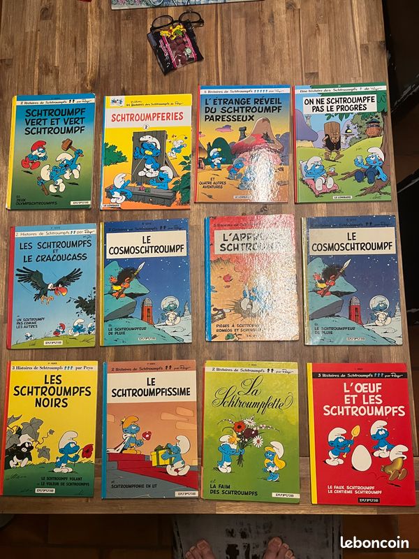 Lot de 6 Bds Les Schtroumpfs - PEYO - incluant EO BE à TBE (image 1)