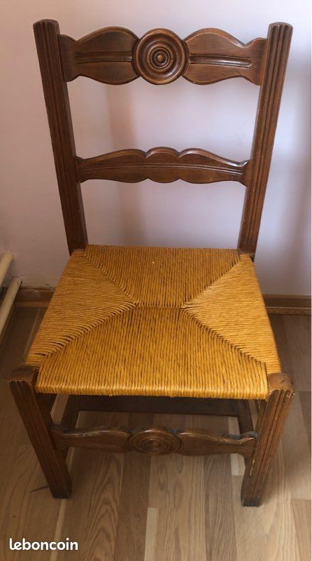 Lots de 4 chaises anciennes (image 2)