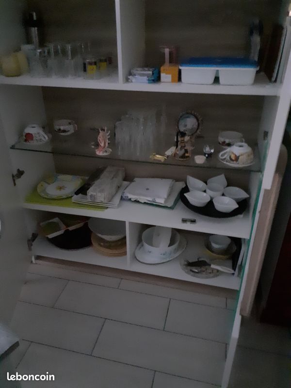 Meuble de salle manger laqué blanc (image 2)