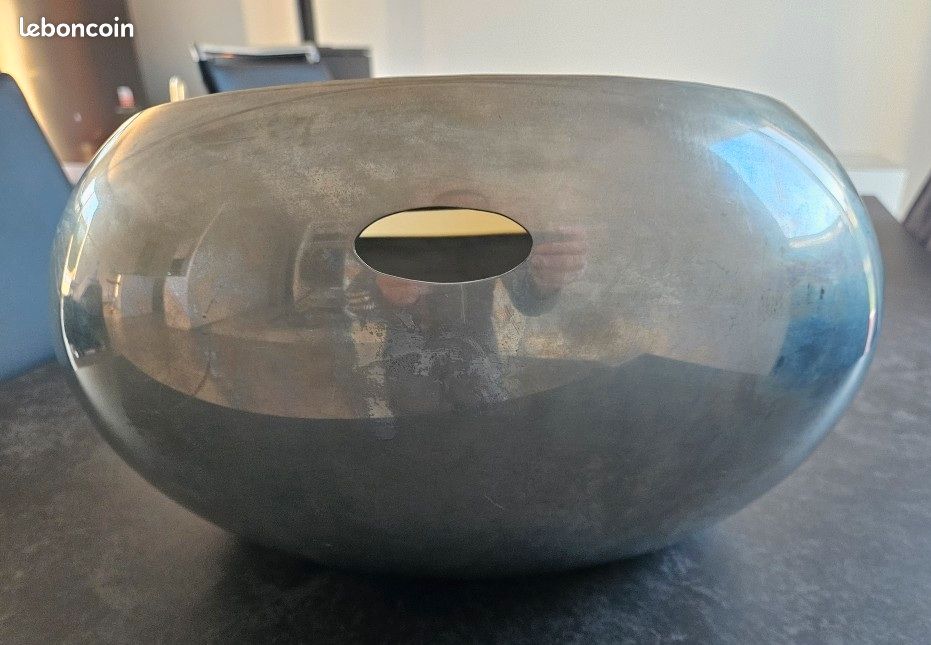 Seau à Champagne Bollinger Rouge - Métal 21 Cm (reproduction Sous Licence)