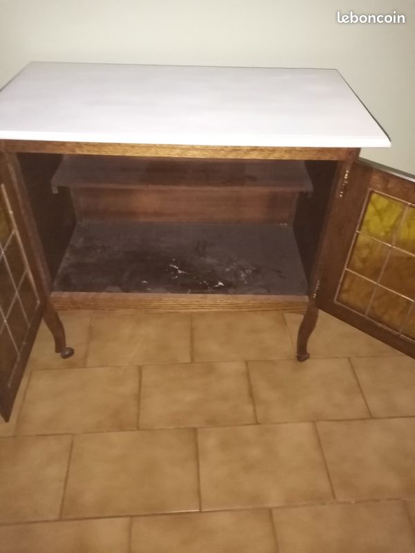 Meuble de salle en bois 81x44 haut 73,5 (image 2)