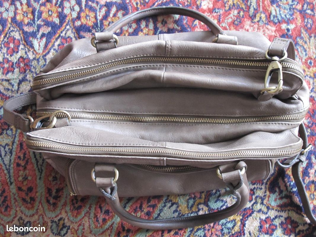 Sac besace en cuir Galeries Lafayette (image 5)