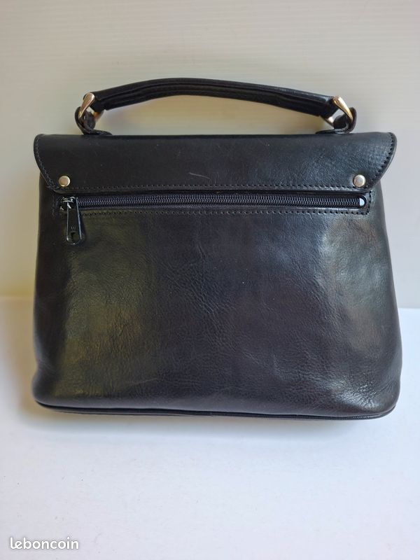 Sac à main cuir KATANA , 2 compartiments, avec poignée. Vintage (image 3)