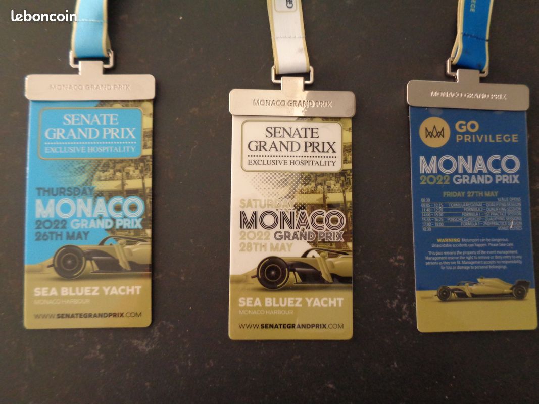 Badge Pass Grand Prix Historique Monaco 2018 - Hors Piste - Excellent état
