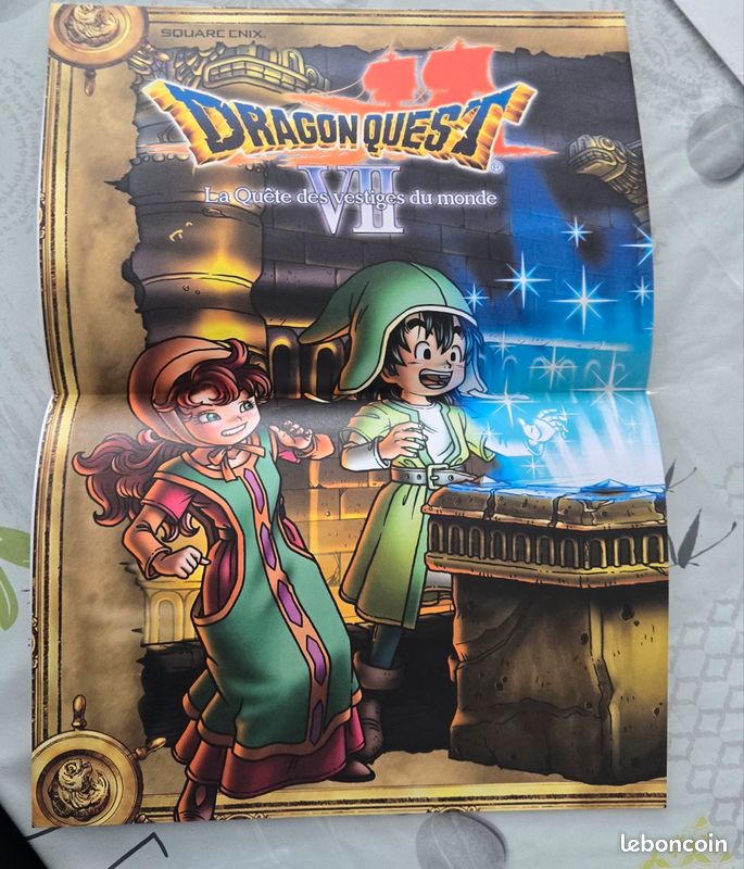 Kit Poster & Stickers Dragon Quest VII - Pour Nintendo 3DS - Neuf Sous Blister