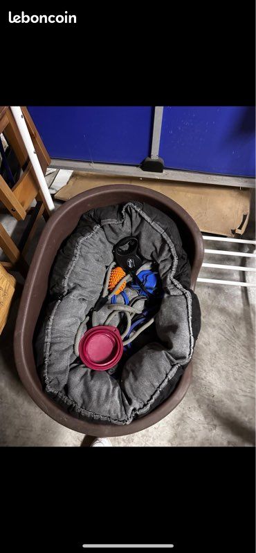 Kit accessoires chien laisse panier (image 1)