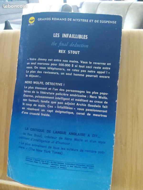 Ed dupuis. Mi-nuit. Nero wolfe, détective. Les infaillibles (image 2)