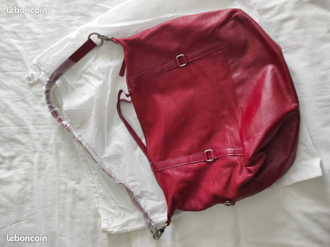 Nat et Nin sac cabas Macy Col. Carmin (image 6)