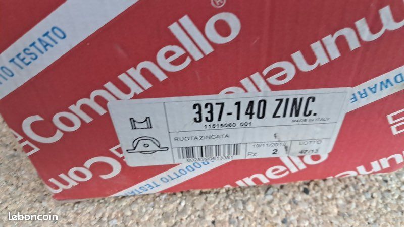 2 roues 140mm à encastrer pour portail coulissant (image 1)