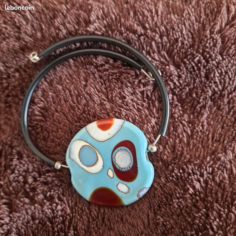 Bracelets cuir, metal. Perles et emaux (image 10)