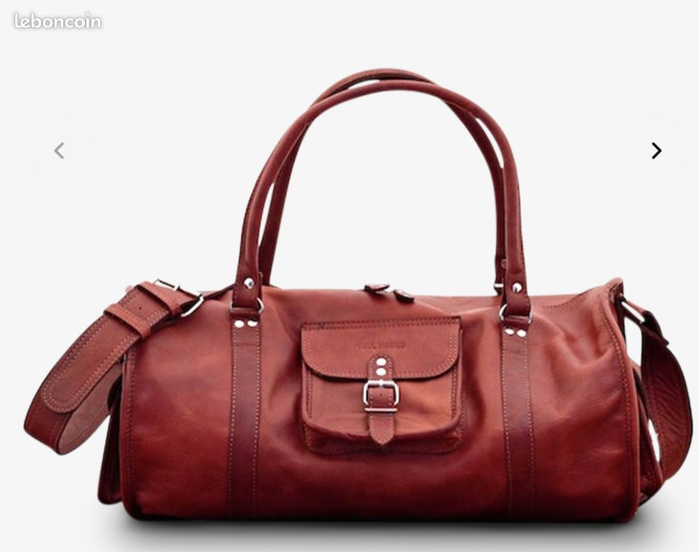 Paul Marius Sac Cabine Sac De Voyage Cuir Marron Sac De Voyage En
