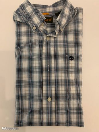 Chemise Homme à Boutons-pression - Plaid Marron/bleu - Manches Courtes - Taille M - Company 81