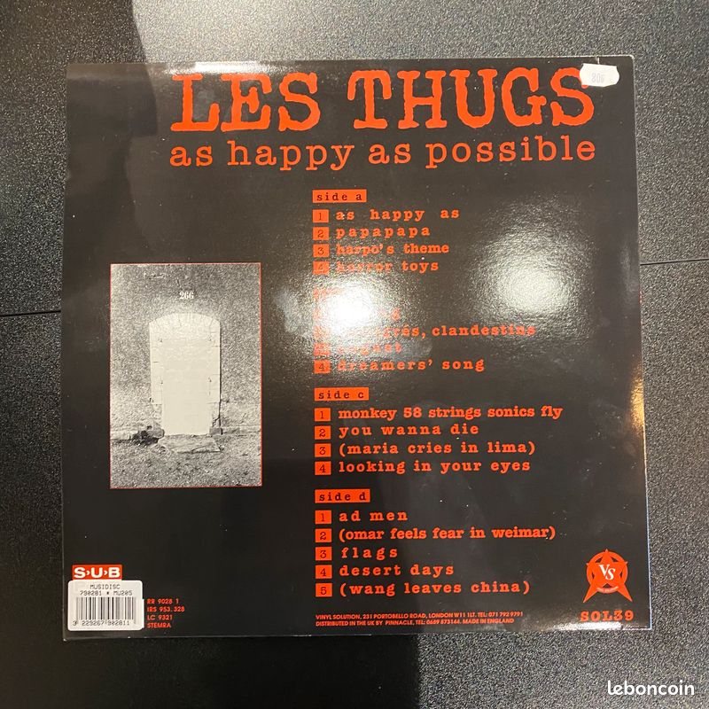 Vinyle Les Thugs – As Happy As Possible (image 2)