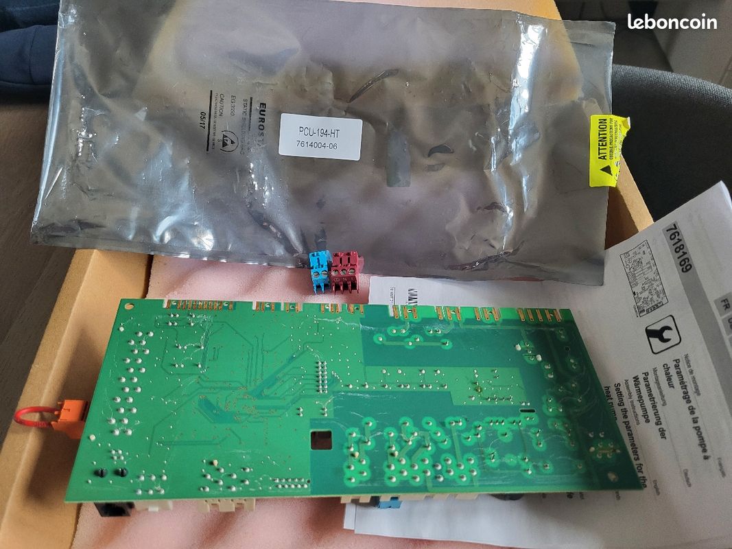 Carte mère pour pompe à chaleur DE DIETRICH EUROSTAT pcu-194-ht - Services  de réparations électroniques