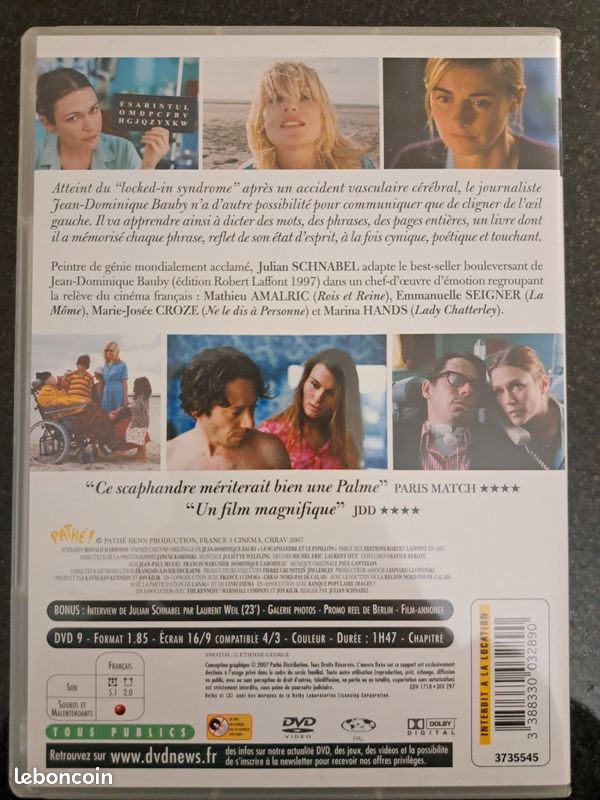 DVD Le scaphandre et le papillon (image 2)