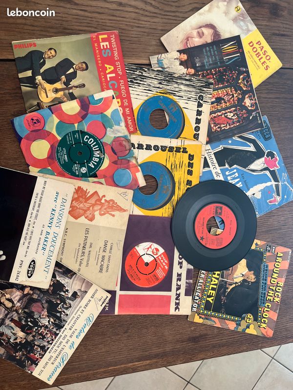 Disques vinyl 45 tours années 1950's-1960's (image 2)