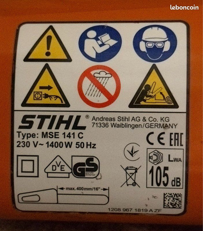 Tronçonneuse électrique STHIL (image 3)