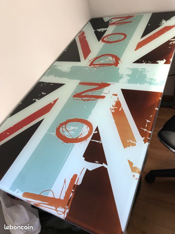 Bureau en verre Londre (image 1)