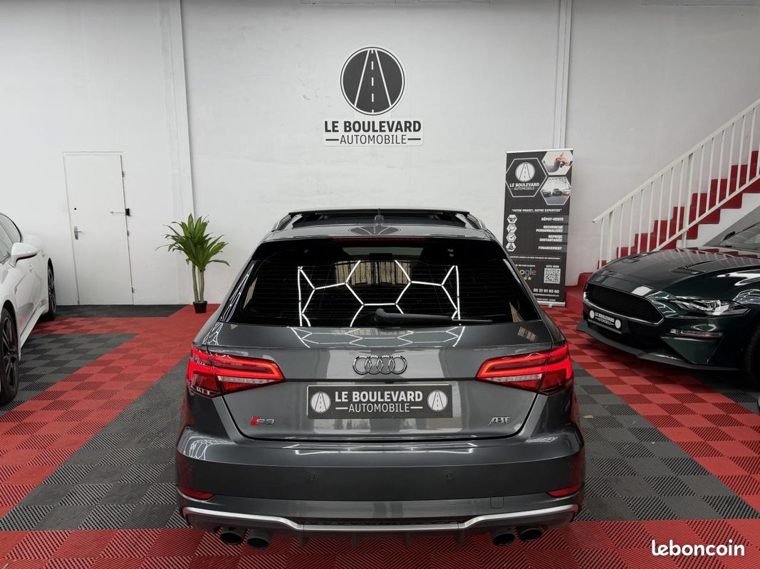 AUDI S3 (334EUROS/MOIS) 8V ABT Sportback 2.0 TFSI 380CV TOIT OUVRANT/SIEGE CHAUFFANT (image 6)