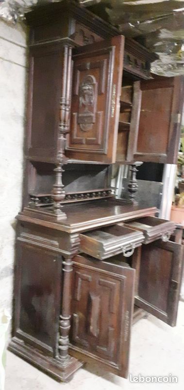 Buffet en bois massif foncé dernier prix (image 3)