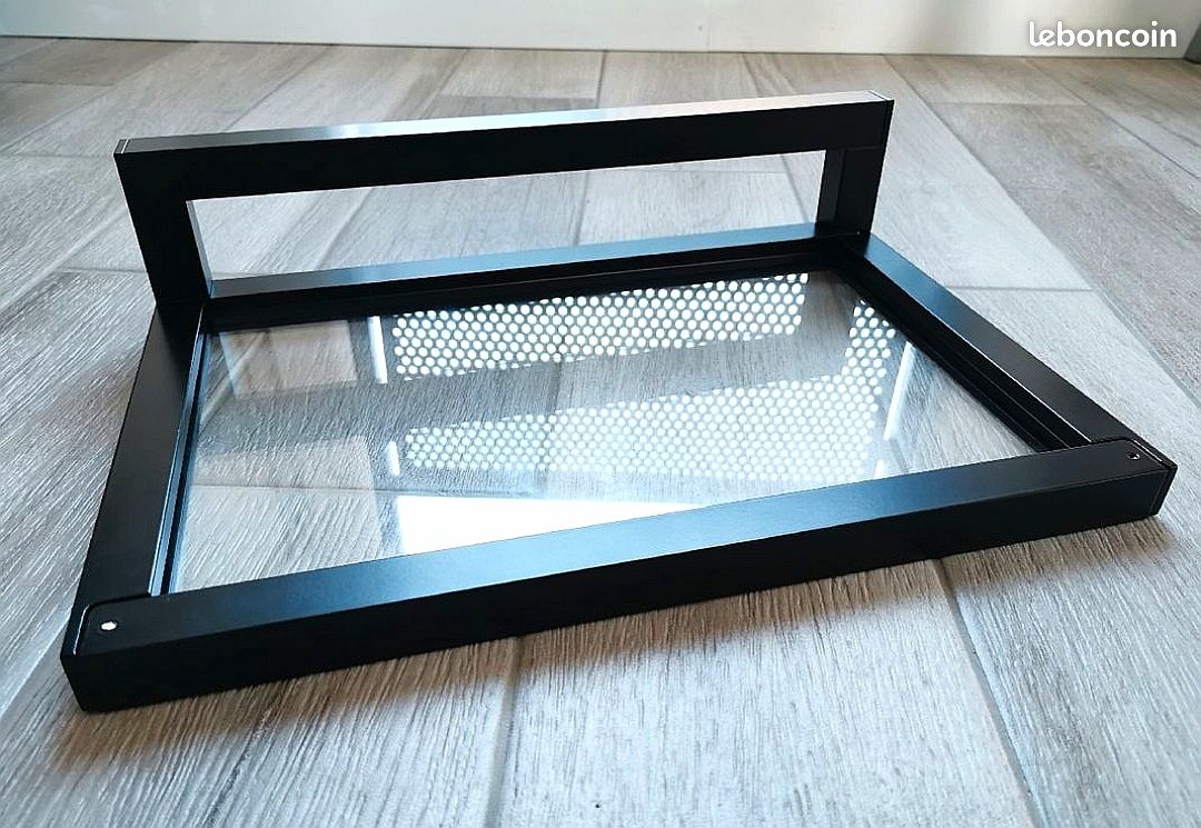 Étagère acier noir et verre marque ODF PARIS (image 2)