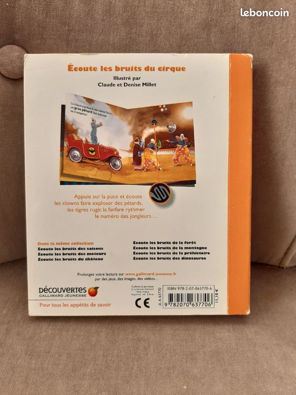 Livre sonore Ecoute les bruits du cirque (image 3)