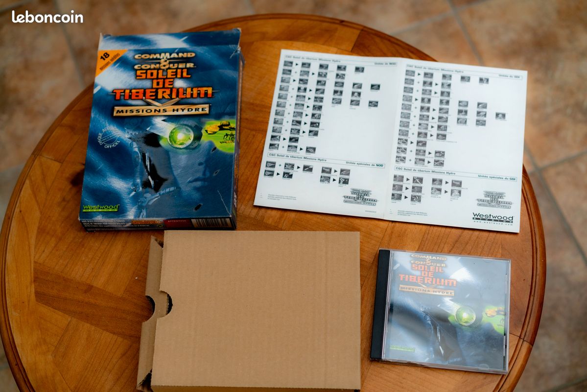 COMMAND AND CONQUER soleil de tiberium PC FR big box carton EUR 70,40 - FR