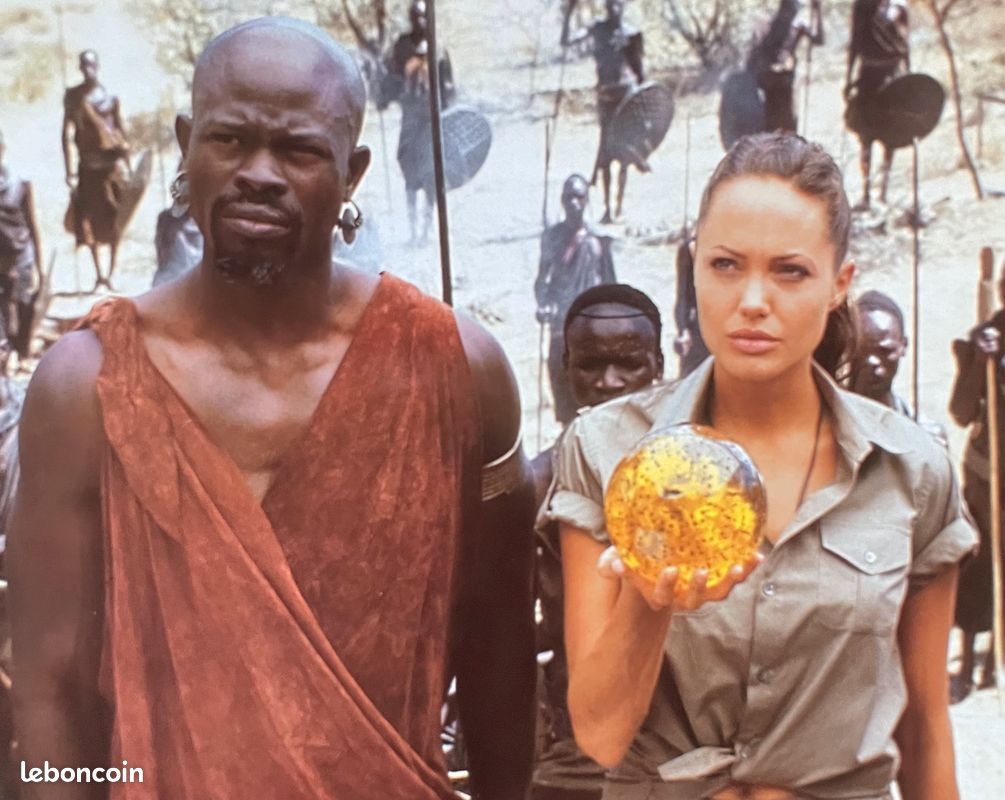 RARE 08 Photos d'exploitation cinéma vintage d'époque : TOMB RAIDER LE BERCEAU DE LA VIE Angelina Jolie Comme neuves (image 4)