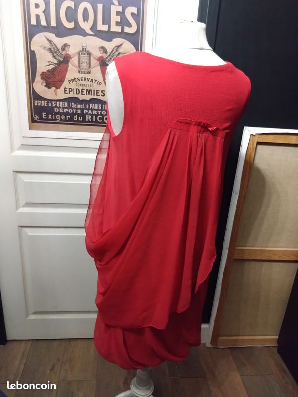 Robe D'été Cop Copine Taille 40 - Bleu, Longue, Style Chic, Occasion Très Bon état