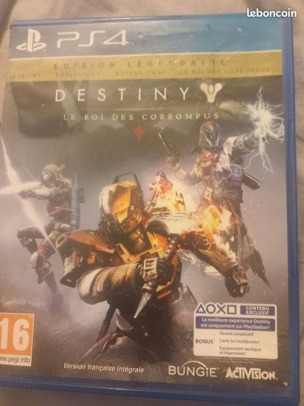 Vends jeu PS4 destiny le roi des corrompus (image 1)