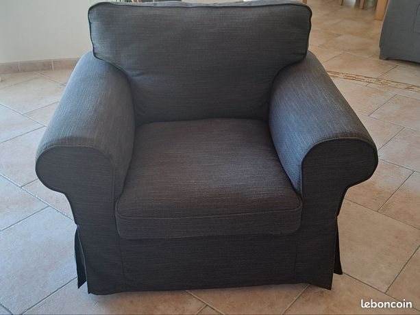 EKTORP housse pour fauteuil, Hillared anthracite