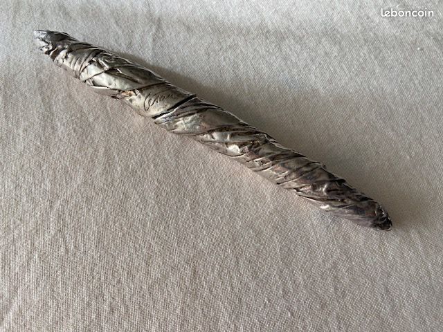 Stylo Plume Collector César - Série A N°500/1000 - Corps Feuille D'étain Froissée - Mécanisme à Pompe - Très Bon état