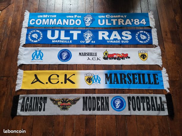 Echarpe Commando Ultras CU84 OM Olympique de Marseille